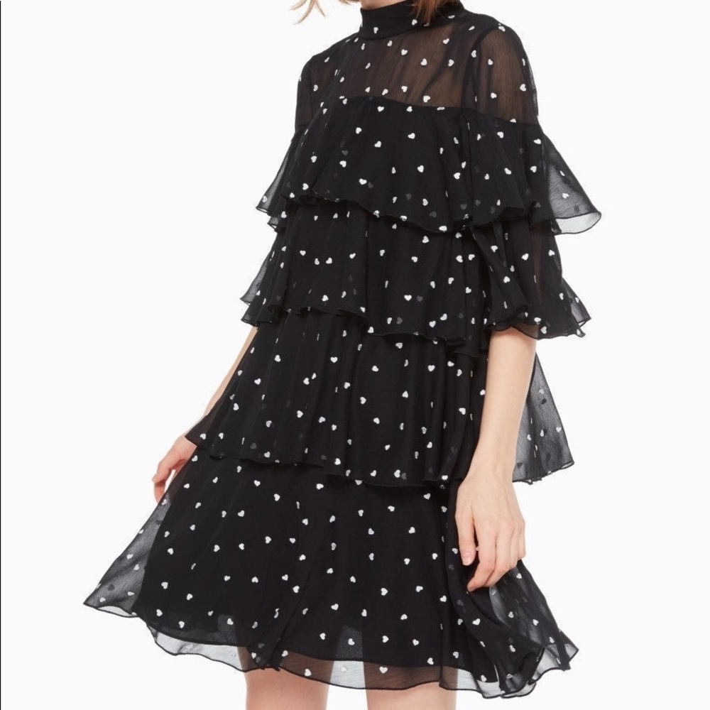 Kate Spade Embroidered Heart Mini Dress